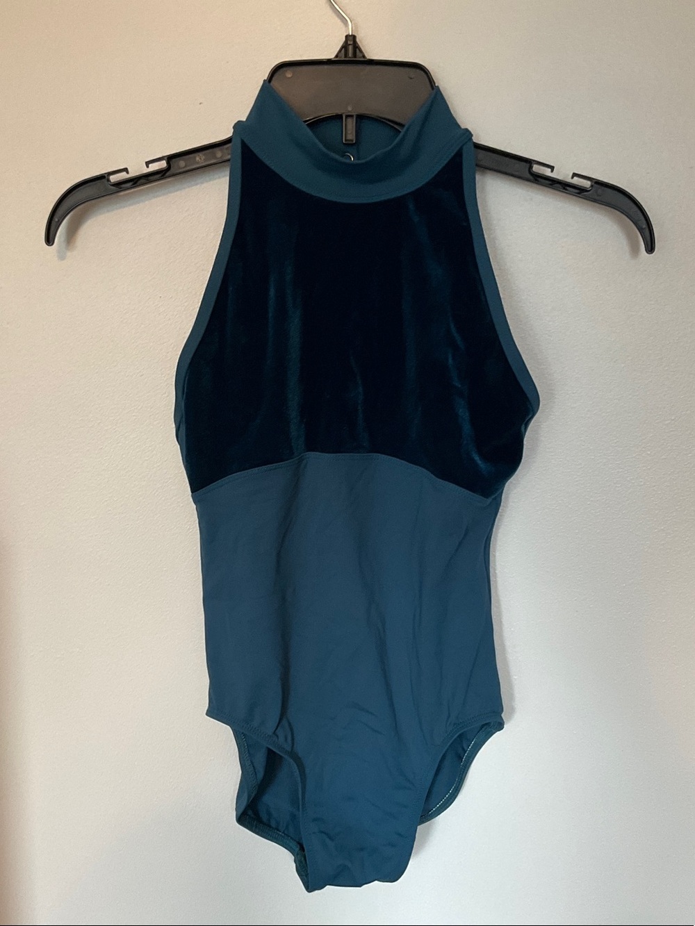 Suffolk Velvet Empire High Neck Leotard